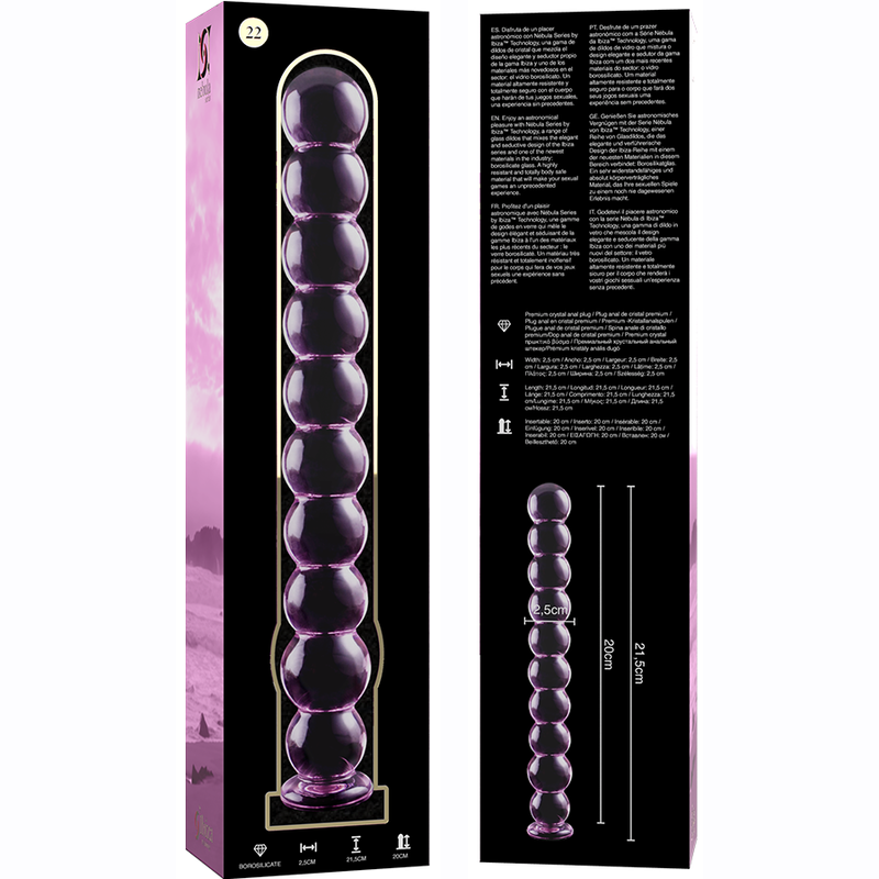 Dildo Cristal Modelo 22 Rosa