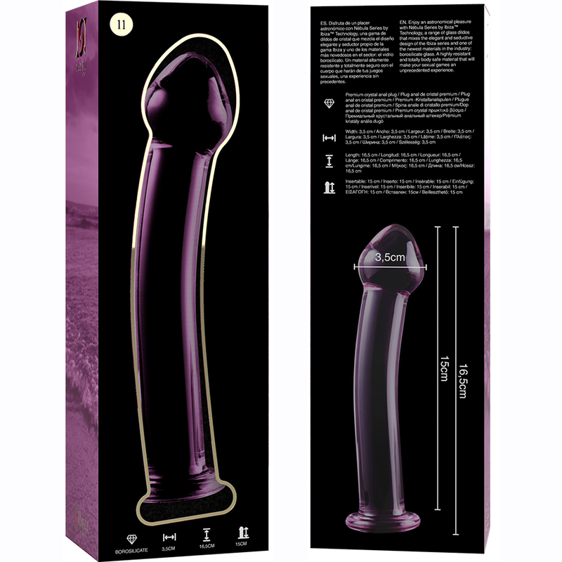 Dildo Cristal Modelo 11 Rosa