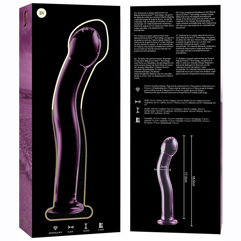 Dildo Cristal Modelo 19 Rosa