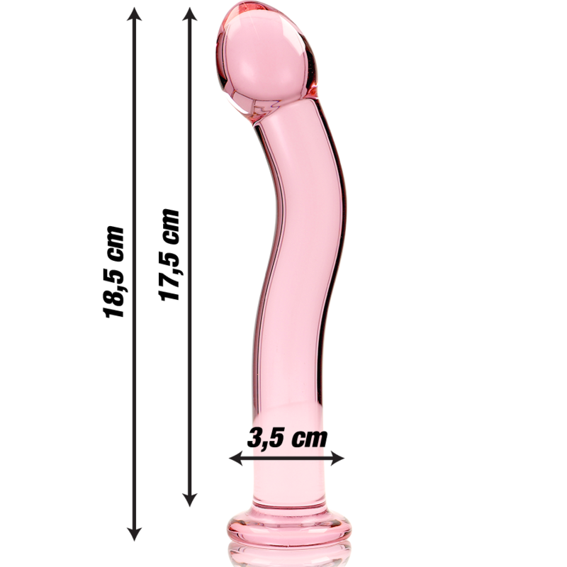 Dildo Cristal Modelo 19 Rosa