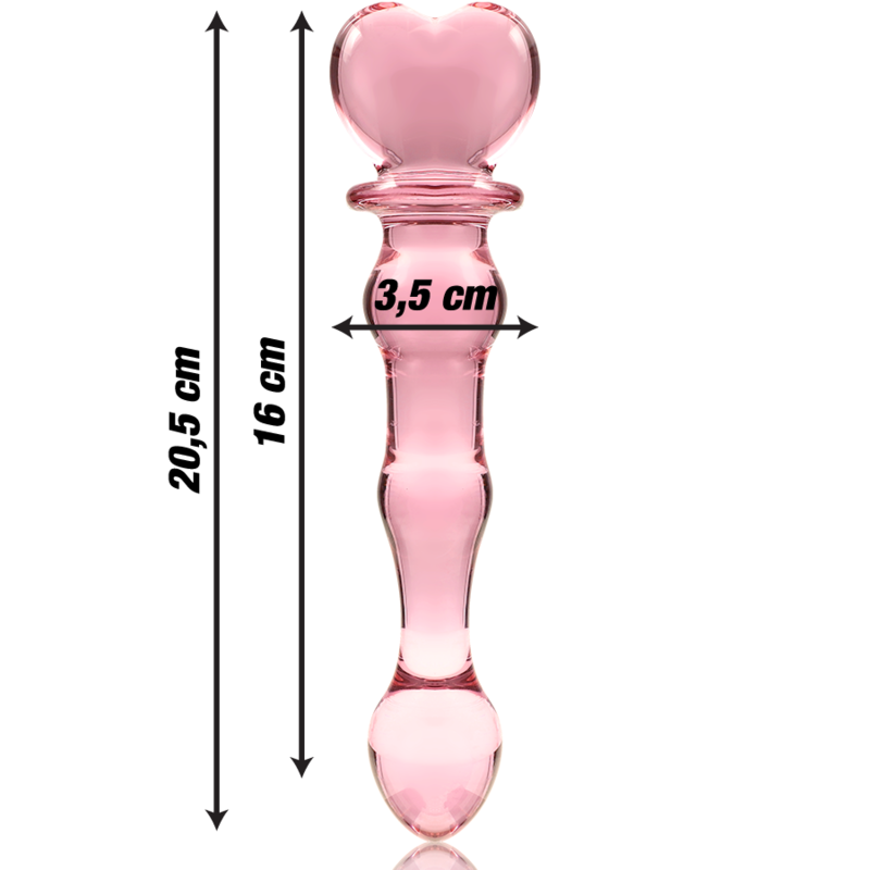 Dildo Cristal Modelo 21 Rosa