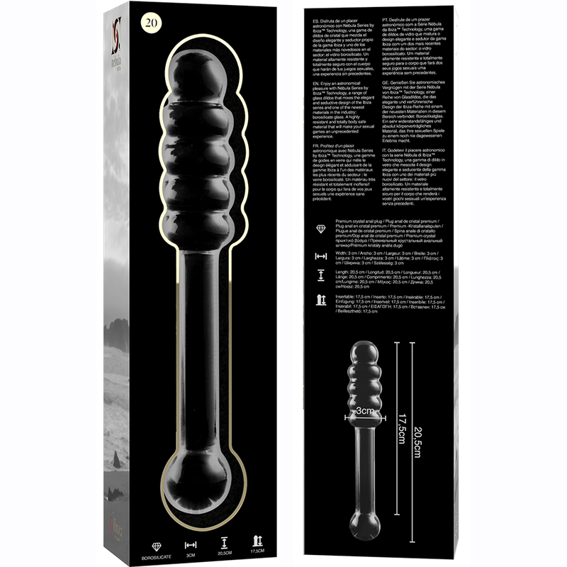 Dildo Cristal Modelo 20 Transparente