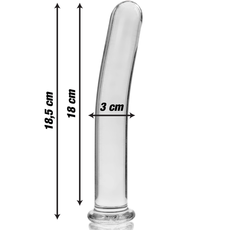 Dildo Cristal Modelo 17 Transparente