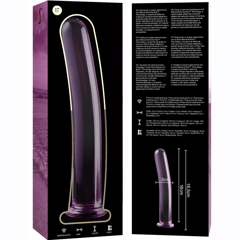 Dildo Cristal Modelo 17 Rosa