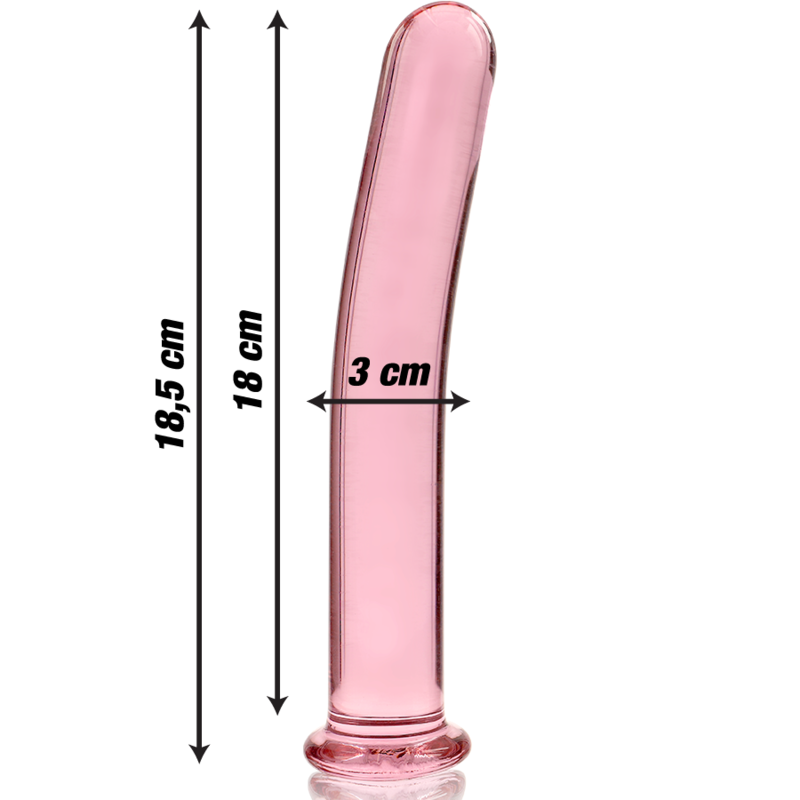 Dildo Cristal Modelo 17 Rosa