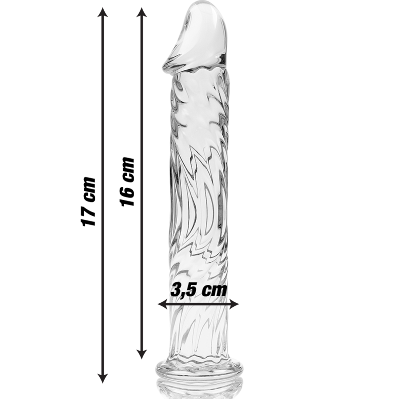 Dildo Cristal Modelo 12 Transparente