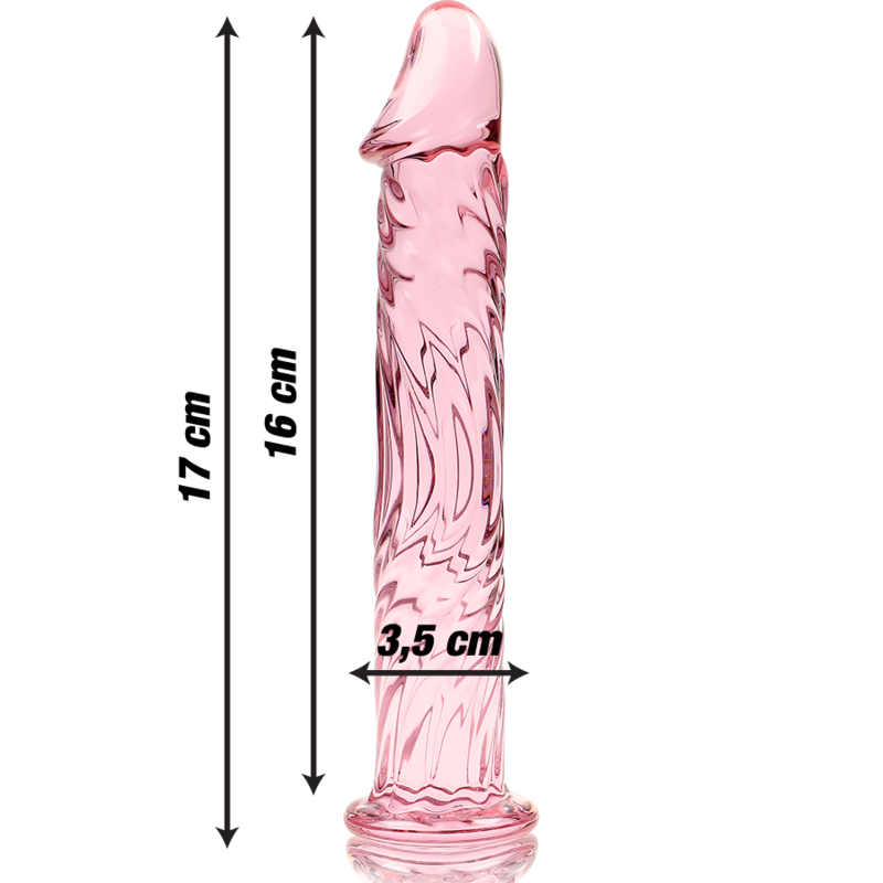 Dildo Cristal Modelo 12 Rosa