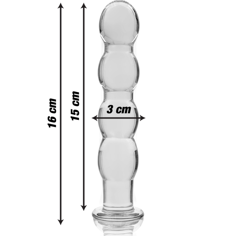 Dildo Cristal Modelo 10 Transparente