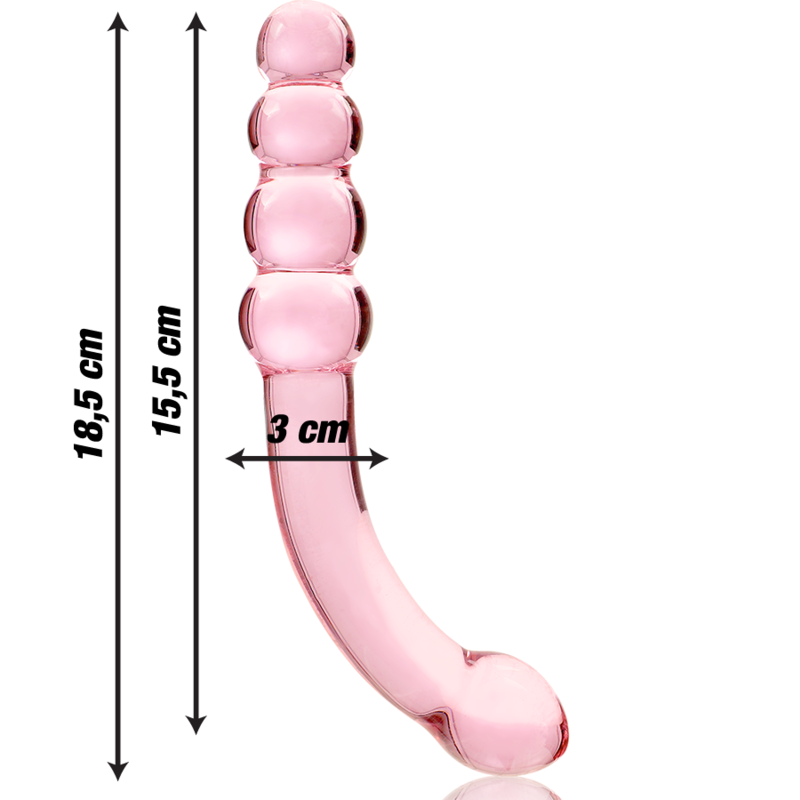 Dildo Cristal Modelo 14 Rosa