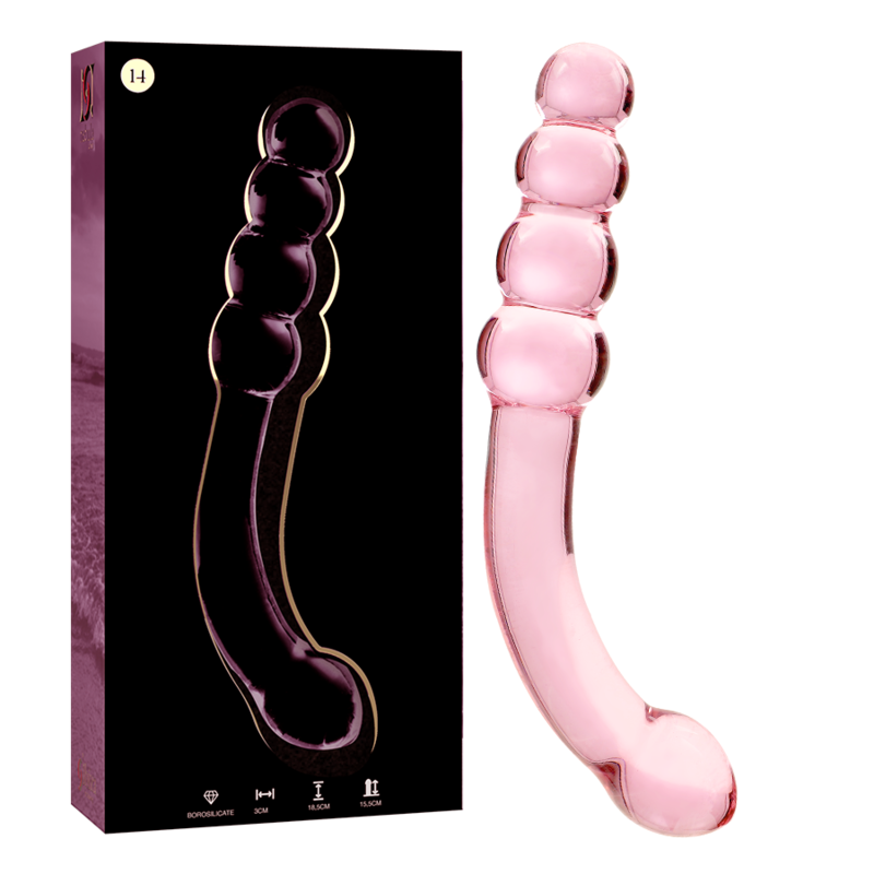 Dildo Cristal Modelo 14 Rosa