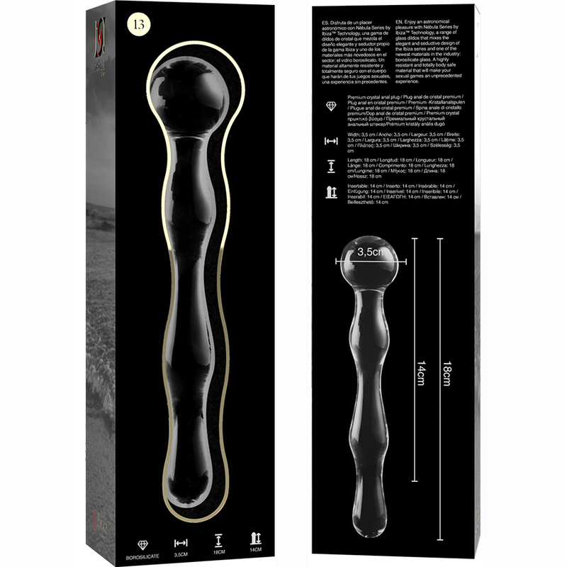 Dildo Cristal Modele 13 Transparente