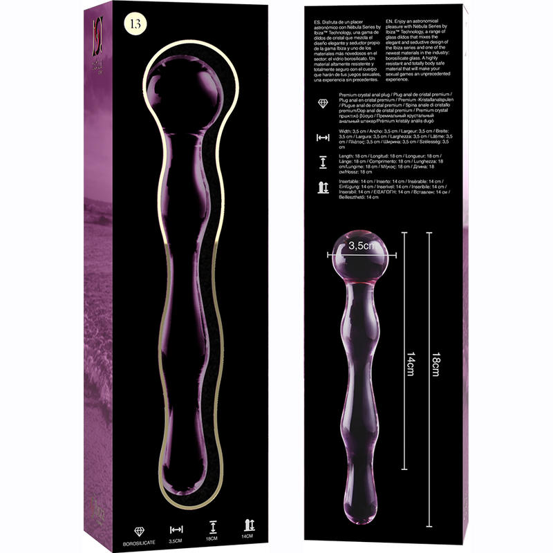 Dildo Cristal Modele 13 Rosa