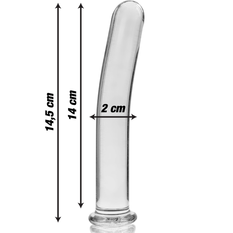 Dildo Cristal Modelo 8 Transparente