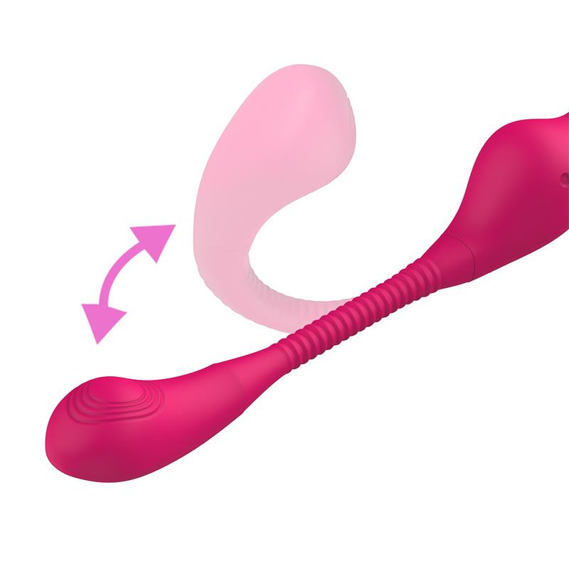 No TwentyThree Vibrador Doble con Pulsación y Thrusting Flexible 180º