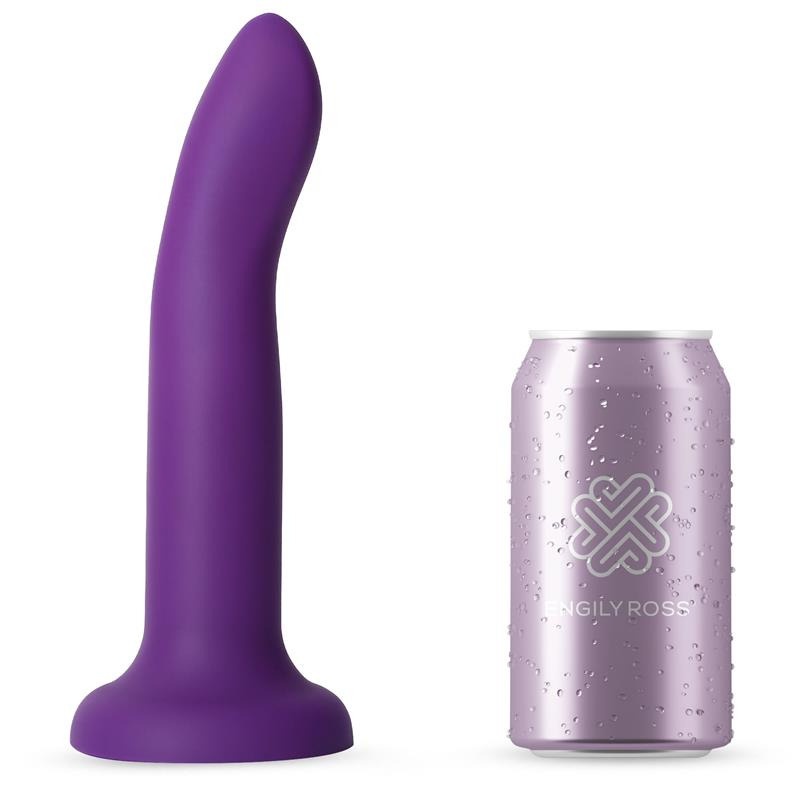 Dildo que Cambia de Color Púrpura a Rosa 21 cm