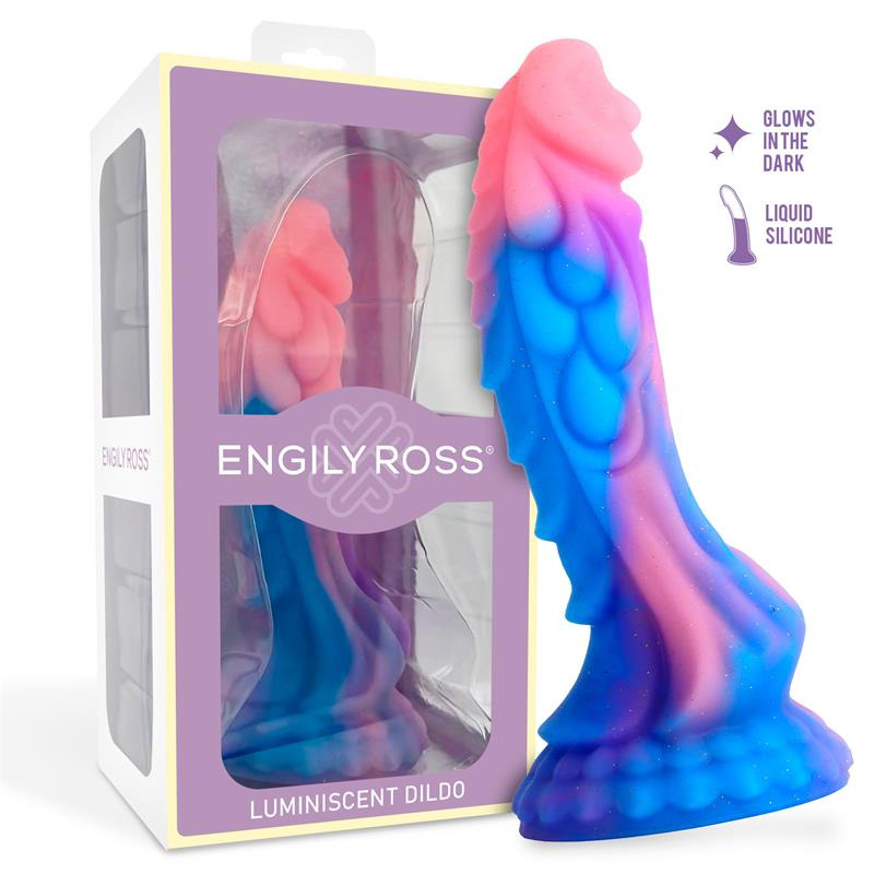 Dildo Dragón Brilla en la Oscuridad 18 cm