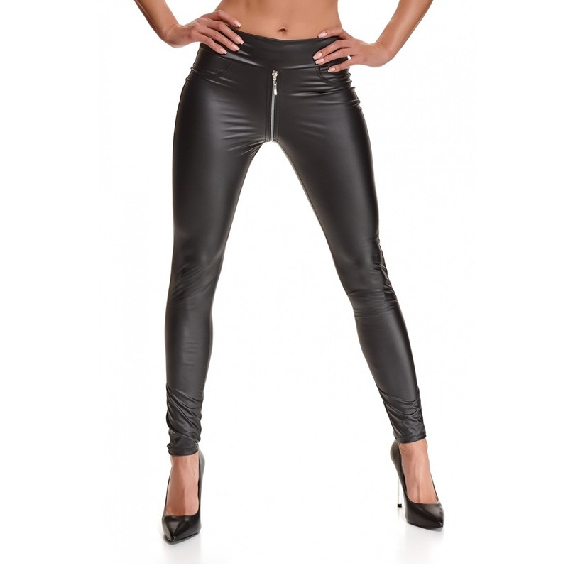 Maddalena Leggins Cremallera Negros