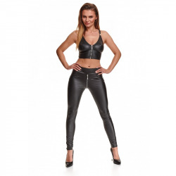 Maddalena Leggins Cremallera Negros