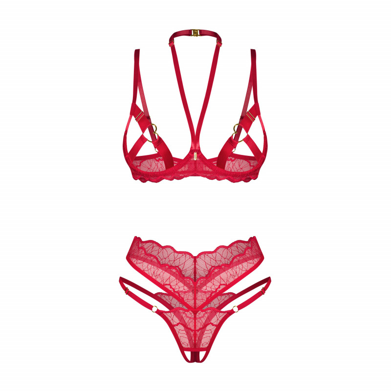 Cupide Decir 2-Pcs Crotchless Set
