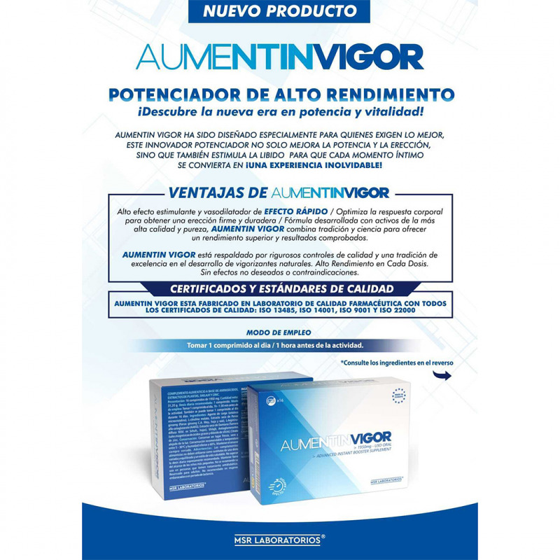 Aumentinvigor 16 Comprimidos
