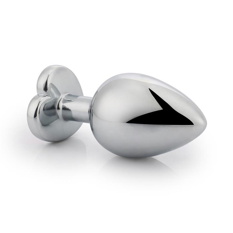 Plug Anal Base Corazón Rojo Talla L 