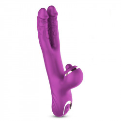 Nico Vibrador con Dildos Alternantes y Bola Percutora