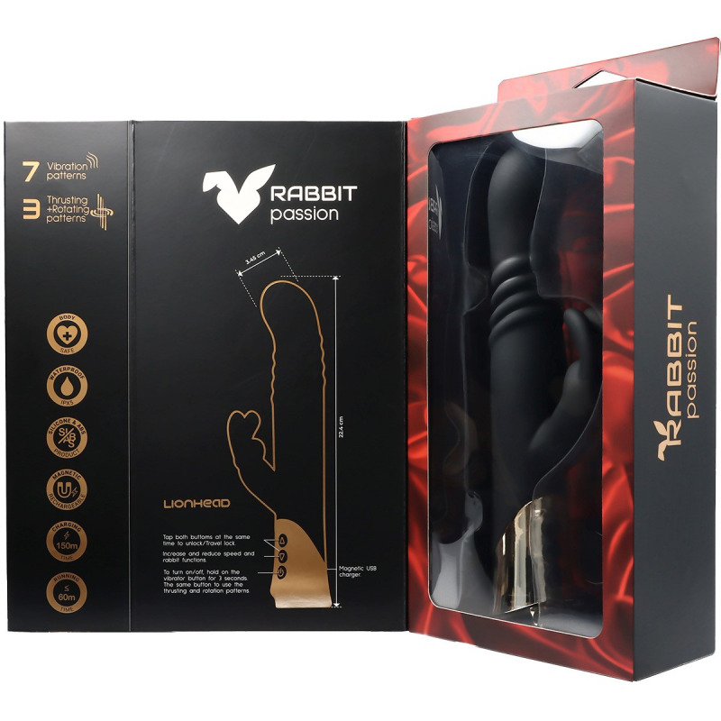 Lionhead Vibrador Rabbit Thusting and Rotating