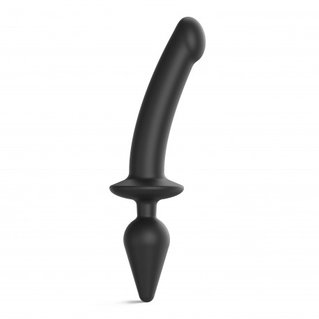 Dildo Switch Plug In Semi Realistico Negro XXL