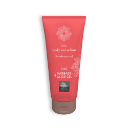 Gel de Masaje y Lubricante 2 en 1 con Sabor a Fresa 200 ml
