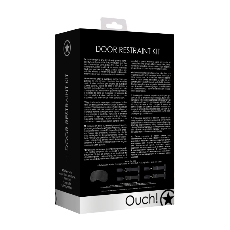 Kit de Restricción para Puerta Negro