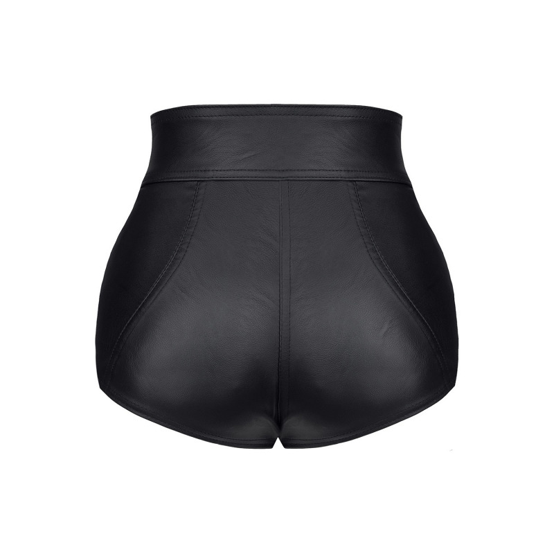 Mónica Short con Cremalleras Negro