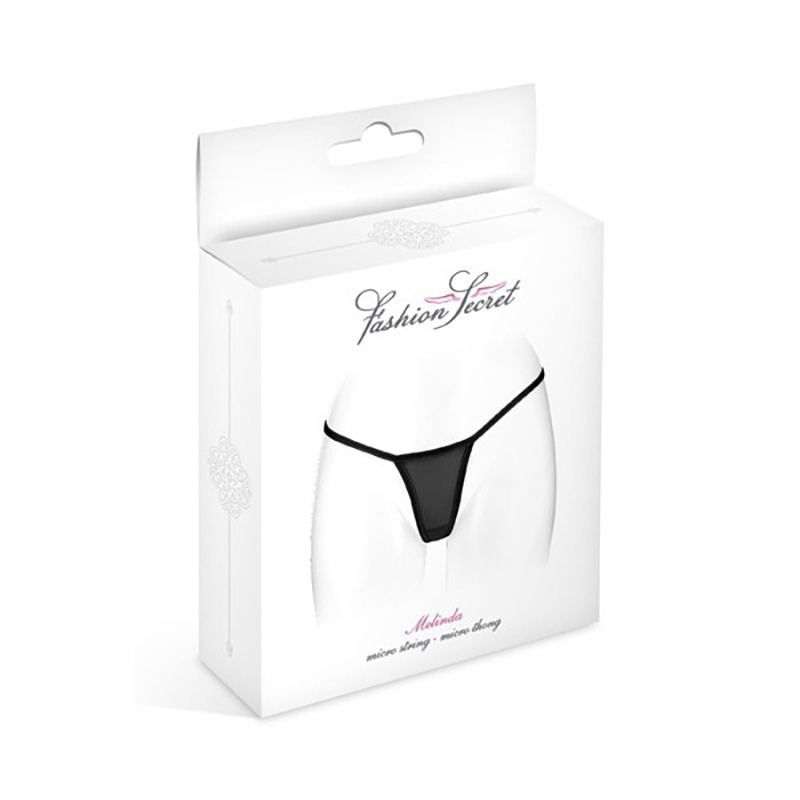 Mini Tanga Negro Melinda Talla Única
