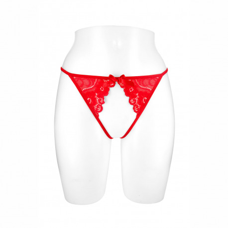 Tanga Rojo Abierto Sandra Talla Única