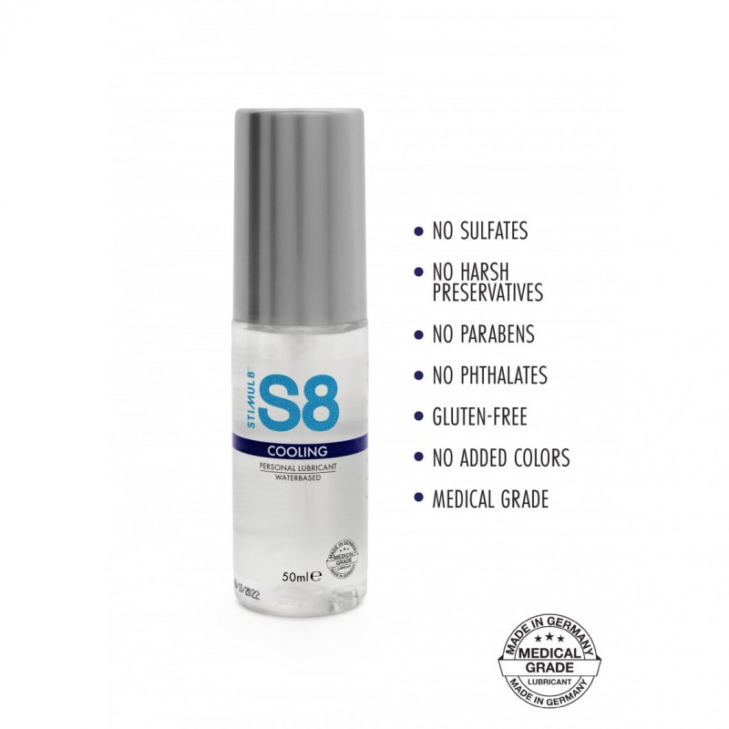 S8 Lubricante Base Agua Ef. Frío 50 ml