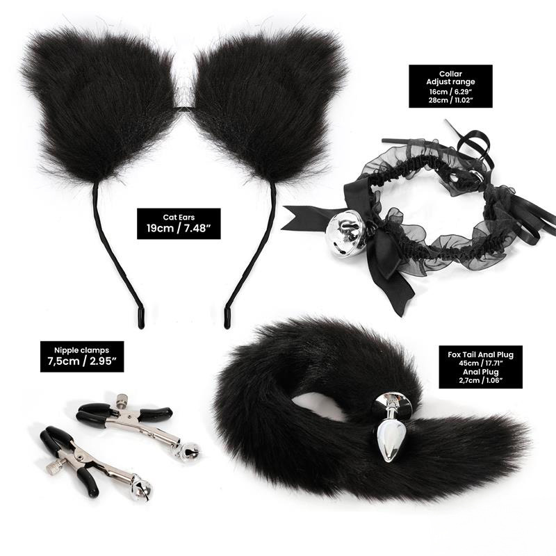 Set Cosplay BDSM de 4 piezas 