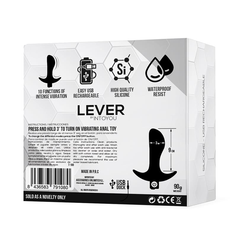 Lever Plug Anal con Vibración