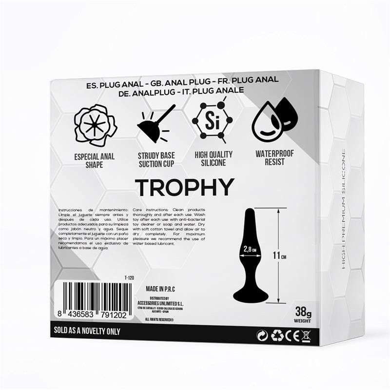 Trophy Plug Anal 11 cm Negro