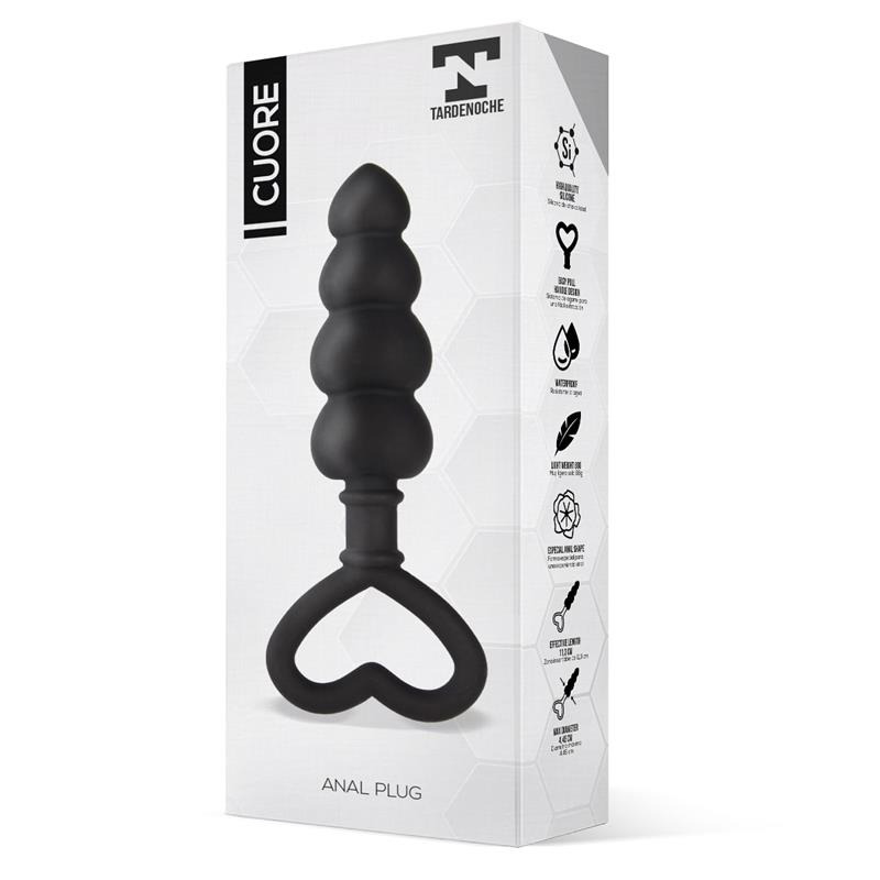 Cuore Plug Anal Negro