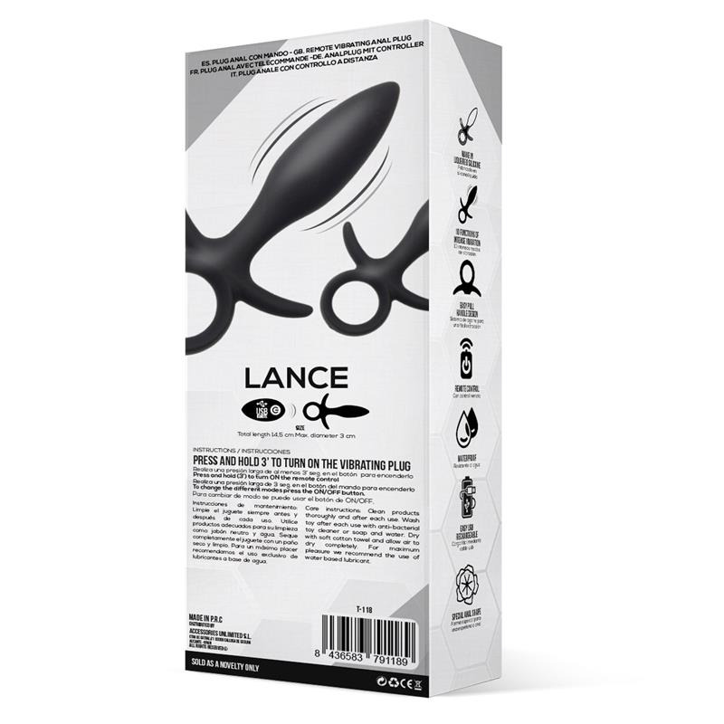 Lance Plug Anal Control Remoto