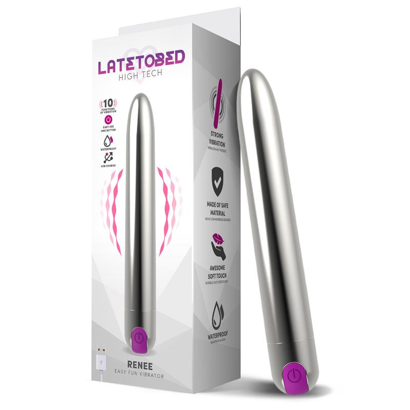 Renee Vibrador 18,5 cm Plata