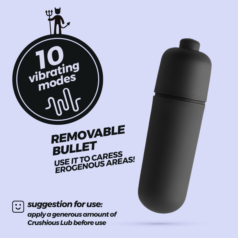 Daemon Anillo de Pene con Vibración Negro