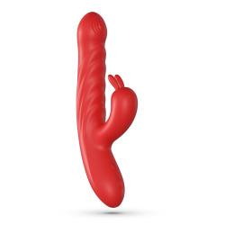Lapin Vibrador Conejo con Empuje Rojo