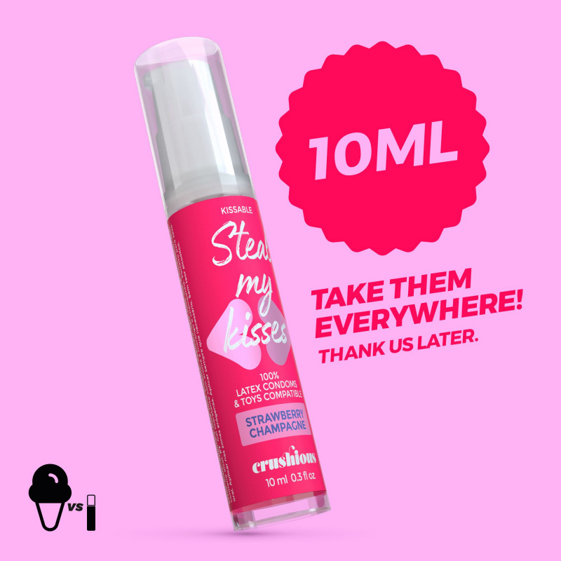 Gel Steal My Kisses de Sabor Fresa y Champán 10 ml