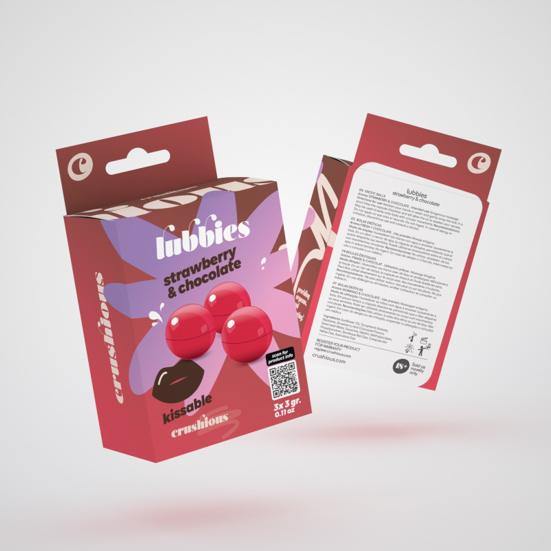 Lubbies Bolas de Aceite Besables Fresa y Chocolate