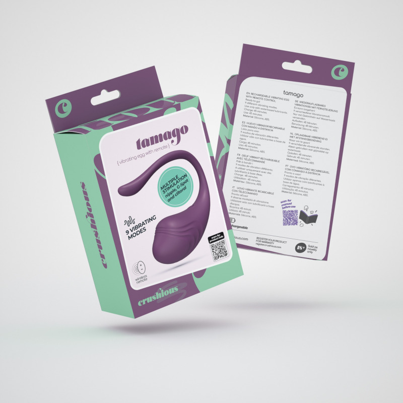 Huevo Vibrador con Mando a Distancia Tamago Morado