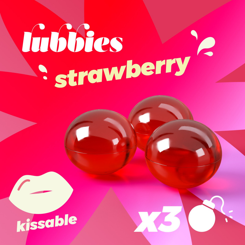 Lubbies Bolas de Aceite Besables Fresa
