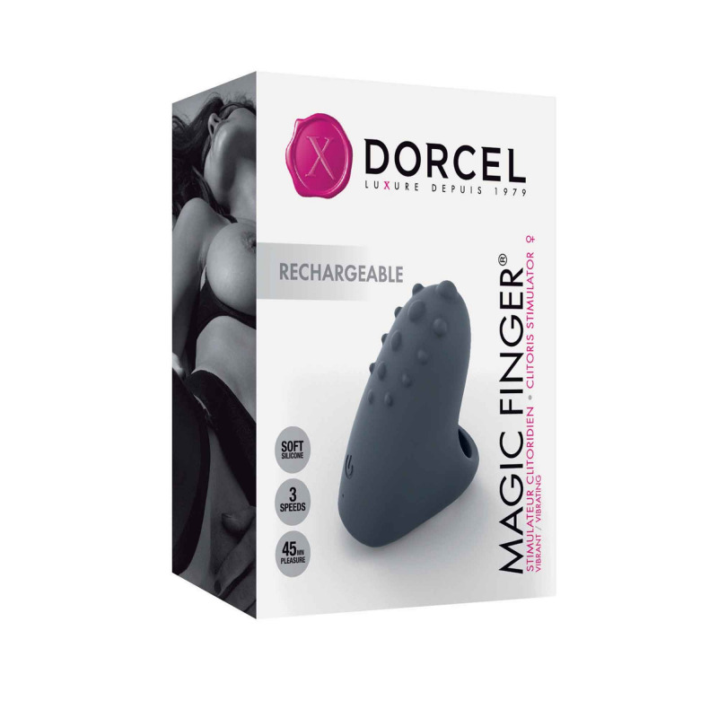 Vibrador Dedo Magic Finger USB Gris