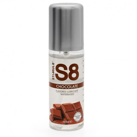S8 Lubricante Base Agua 125 ml Chocolate