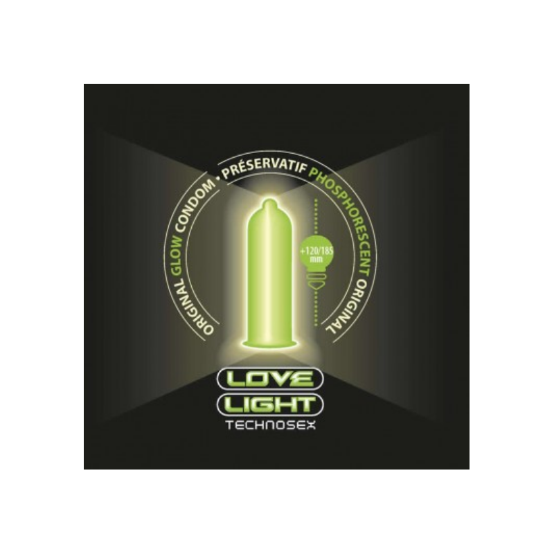 Preservativos Love Light Technosex Glow 12 Uds