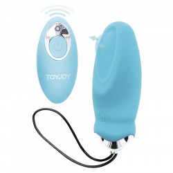 Im So Eggcited Vibrador con Control Remoto Azul